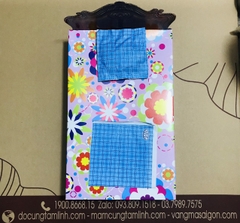 Bộ Giường, Gối, Mền Vàng Mã