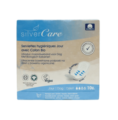 Băng vệ sinh hữu cơ siêu mỏng có cánh ban ngày Silvercare 10 miếng