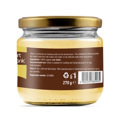 Bơ Ghee hữu cơ Smart Organic 270g Ghee Butter