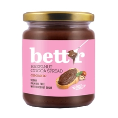 Bơ cacao hạt phỉ/ hạt điều/ hạnh nhân/ đậu phộng hữu cơ Bett'r 250gr