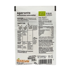 Bột gelatine hữu cơ thực vật Biovegan Agaranta​​​​​​​ 18g