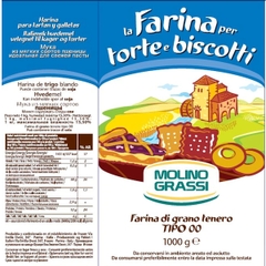 Bột mì cake Bột cake số 8 Molino Grassi 1kg