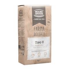 Bột mì đa dụng hữu cơ Bột số 11 Molino Grassi 1kg