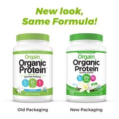 Bột protein thực vật hữu cơ Orgain 920g vanilla