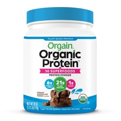 Bột protein thực vật và superfoods hữu cơ Orgain 510gr hương socola