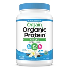 Bột protein thực vật và greens hữu cơ Orgain 882gr hương Vani