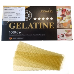 Combo 10 lá Gelatin hữu cơ dạng lá EWALD Organic Gelatine Leaf 