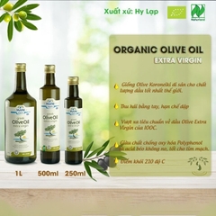 Dầu Extra Virgin Olive Hữu Cơ Mani 250ml