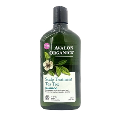 Dầu gội hữu cơ Avalon Organics hương tràm trà dành cho da đầu nhạy cảm 325ml