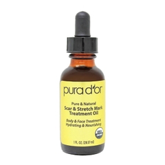 Dầu làm mờ sẹo và rạn da PURA D’OR Scar and Stretch Mark Treatment Oil 29.57ml
