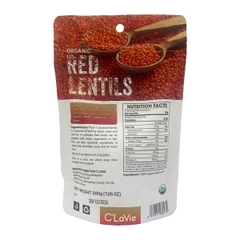 Đậu lăng đỏ hữu cơ C'LaVie 200g Organic Red Lentils