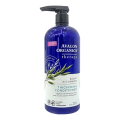 Dầu xả hữu cơ Avalon Organics bổ sung Biotin dành cho tóc mỏng, dễ gãy rụng 907g