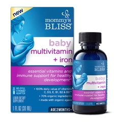 Dung dịch multivitamin và sắt Mommy' s Bliss (30ml) cho bé 2m+