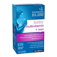Dung dịch multivitamin và sắt Mommy' s Bliss (30ml) cho bé 2m+