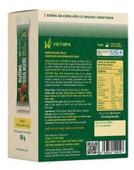 Đường Dừa Nước Hữu Cơ VIETNIPA Hộp 10 Gói X 5g Organic Coconut Sugar