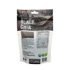 Hạt Chia Hữu Cơ C'LAVIE 200g Organic Black Chia