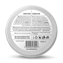 Kem chống hăm em bé hữu cơ Wooden Spoon 100ml Gentle Diaper Cream