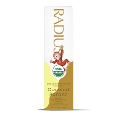 Kem đánh răng hữu cơ chuối dừa Radius 85gr