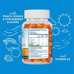 Kẹo dẻo Vitamin D3 trẻ em Mommy's Bliss (60V) 2Y+