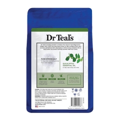 Muối tắm Epsom salt hương bạch đàn và bạc hà Dr Teal's 1.36kg Eucalyptus & spearmint