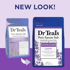 Muối tắm Epsom salt hương lavender Dr Teal's 1.36kg