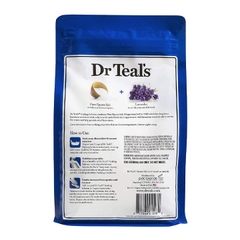 Muối tắm Epsom salt hương lavender Dr Teal's 1.36kg