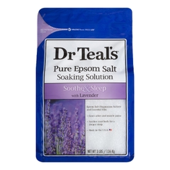 Muối tắm Epsom salt hương lavender Dr Teal's 1.36kg