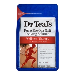 Muối tắm Epsom salt Wellness Therapy with Rosemary & Mint Dr Teal's 2.27kg