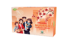 Lốc 6 lon Nước Nourish Hữu Cơ Vị Táo Quế ANBIO 330ml Organic Nourish Flavour Apple Cinnamon