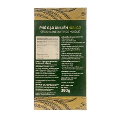 Phở gạo ăn liền hữu cơ Hoa Sữa 60gx6 Instant Rice Noodle 360g