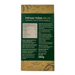 Phở gạo trắng hữu cơ Hoa Sữa 250g Organic White Rice Noodle