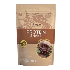 Bột Protein shake vị cacao vanilla hữu cơ Dragon Superfoods 500g