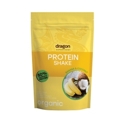 Bột Protein shake vị chuối dừa hữu cơ Dragon Superfoods 450g