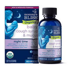 Siro giảm ho và tăng đề kháng ban đêm hữu cơ Mommy Bliss 4m+ (50ml)