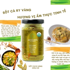 Sốt cà ri vàng hữu cơ Asian Organics 120g Organic yellow curry paste