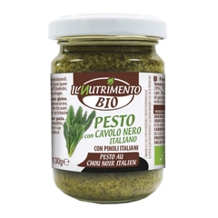 [4 loại] Sốt Pesto hữu cơ Il Nutrimento 130g gai dầu/ cà ri/ thuần chay/ cải xoăn