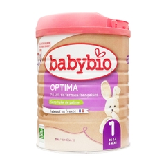 Sữa bò hữu cơ Babybio số 1 dòng Optima bổ sung lợi khuẩn 800g (0 - 6 tháng)