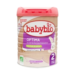 Sữa bò hữu cơ Babybio số 2 dòng Optima bổ sung lợi khuẩn 800g (6 - 12 tháng)
