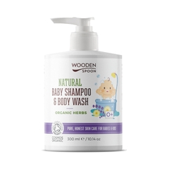Sữa tắm gội hữu cơ cho bé thảo dược Wooden Spoon 300ml