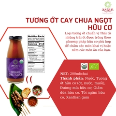 Tương ớt cay chua ngọt hữu cơ Asian Organics 200ml