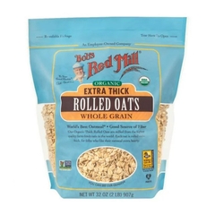 Yến mạch hữu cơ cán dày Bob's Red Mill 907gr Organic Extra Thick Rolled Oat