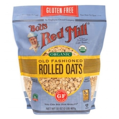 Yến mạch hữu cơ cán vừa không chứa Gluten Bob's Red Mill 907gr - Gluten Free Organic Old Fashioned Rolled Oats