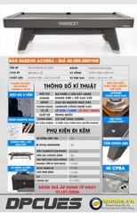 BÀN RASSON ACURRA XÁM CHÍNH HÃNG