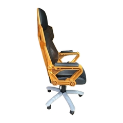 Ghế Gaming công thái học Gamezone GZ S680 chân xoay (Màu Vàng)