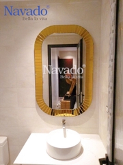 GƯƠNG DECOR PHÒNG TẮM KHUNG GƯƠNG VÀNG