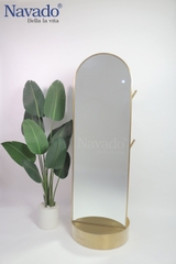 GƯƠNG SOI TOÀN THÂN INOX ĐẾ XOAY LUXURY