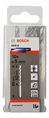 BOSCH Mũi khoan sắt HSS-G 5mm