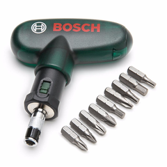 BOSCH Bộ mũi vặn vít cầm tay 10 món