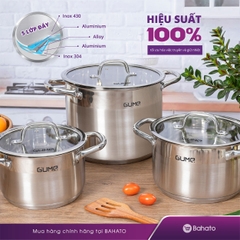 Bộ nồi chảo quánh inox cao cấp 5 món Gume GMPPS-2201