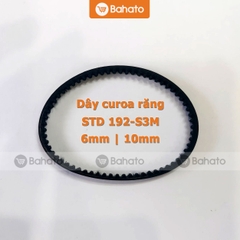 Dây curoa STD 192-S3M bản 6mm - 10mm (dây curoa răng - Timing Belt)